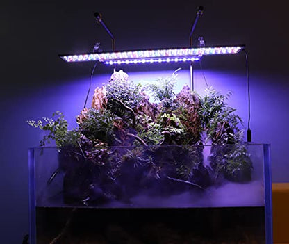 hygger Advanced LED Aquarium Light with Timer, 24/7 Lighting Cycle & DIY Mode, Full Spectrum Fish Tank Light for 30-36 in Freshwater Planted Tank - size: 30"- 36"