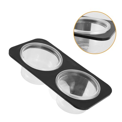 BESPORTBLE 3pcs Crested Gecko Accessories Pet Bowls Reptile Food Container Suction Cup for Tank Easy to