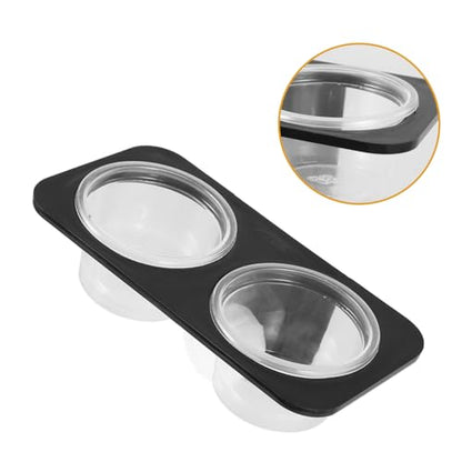 BESPORTBLE 3pcs Crested Gecko Accessories Pet Bowls Reptile Food Container Suction Cup for Tank Easy to