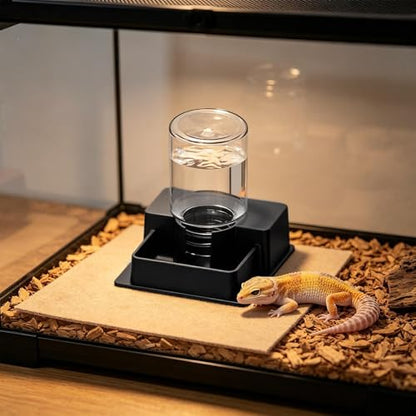 Genérico Turtle Drinker - Automatic Anti-Leak | Automatic Water Dispenser for Turtle - Indoor Garden Patio Backyard Tank Aquarium Gecko Snake Bearded Dragon - color: All