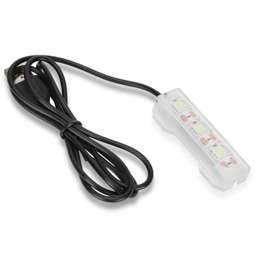 LED Aquarium Light, Submersible Fish Tank Lighting bar Stick USB Underwater Ultra Bright Beads Full Spectrum Hidden Small Lamp for Decorations Desktop Daily Freshwater Plants Indoor Water Garden