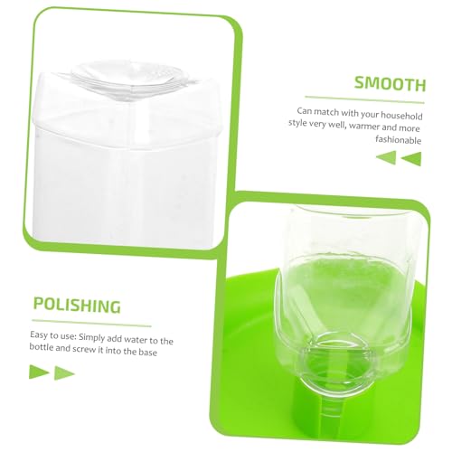 Pet Fountain Water Bowl Reptile Food Tray Automatic Feeder Plastic Easy to Lizard Tortoise Multi-Purpose Stand