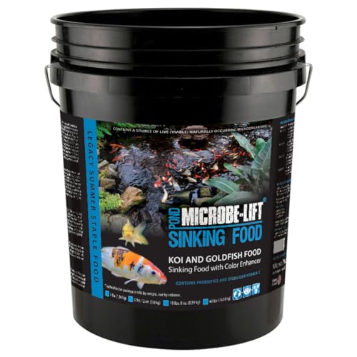MICROBE-LIFT MLLSPXL Sinking Fish Food Pellets for Ponds, Water Gardens, and Fountains, for Live Goldfish and Koi, 18.5 Pounds - size: 18.5 Pound (Pack of 1)