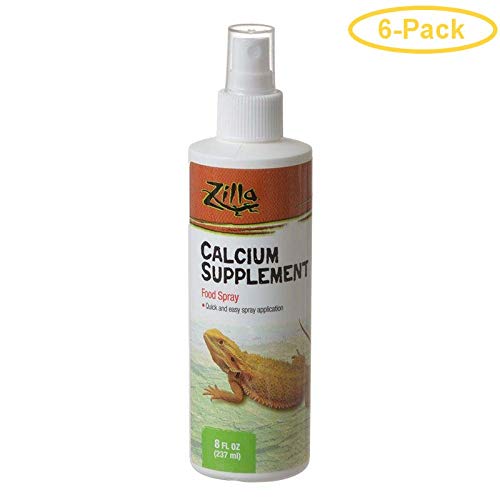 Zilla Calcium Supplement Food Spray 8 oz - Pack of 6