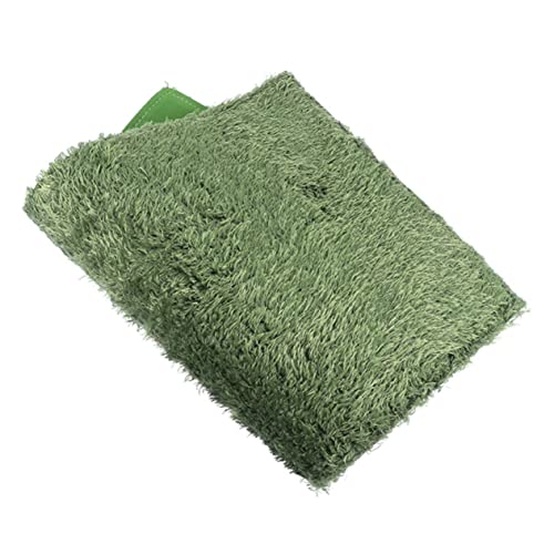 POPETPOP Fake Lawn Mat for Reptiles and Pets Washable Terrarium Liner Absorbent and Breathable Moss Carpet for Bearded Dragon Iguana Mat Accessory