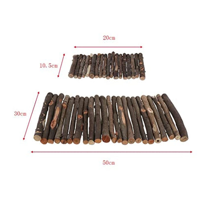 Turtle Basking Wooden Hiding Cave Basking Ramp Turtle Terrace Made of Safe Natural Wood Suitable for Small Animals and Pet