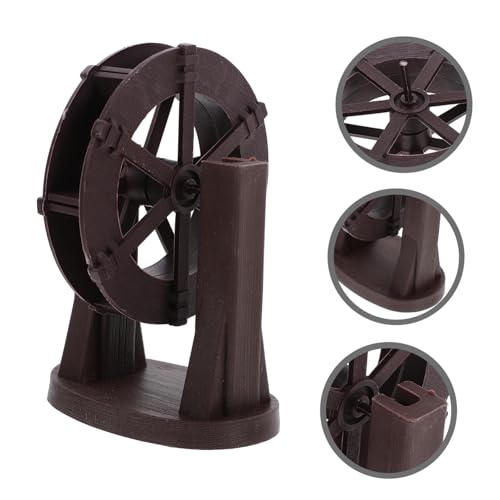 Cabilock Miniature Water Wheel Fountain Accessory DIY Water Circulation Wheel for Fish Tank Indoor Garden Patio Fountain Decoration