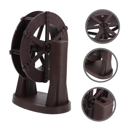Cabilock Miniature Water Wheel Fountain Accessory DIY Water Circulation Wheel for Fish Tank Indoor Garden Patio Fountain Decoration