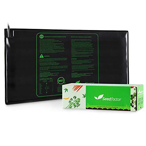 MET Certified Seedling Heat Mat, Seedfactor Waterproof Durable Germination Station Heat Mat, Warm Hydroponic Heating Pad for Indoor Home Gardening Seed Starter - size: 1 Pack-48" X 20"