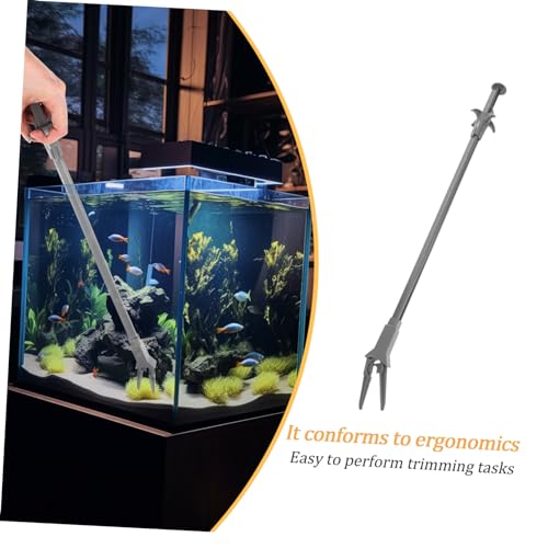 IMIKEYA Long Aquarium Tongs - 20 Inch Plastic Tweezers for Easy Plant Maintenance and Fish Feeding - Ideal Aquarium Grabber Tool for Freshwater and Saltwater Tanks