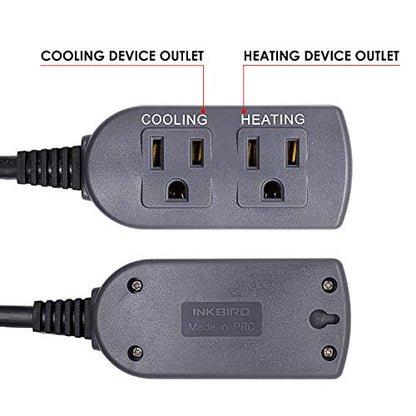 Inkbird Humidity Controller and Temperature Controller for Plant Grow Tent Greenhouse, for Humidifier and Dehumidifier, Heating and Cooling