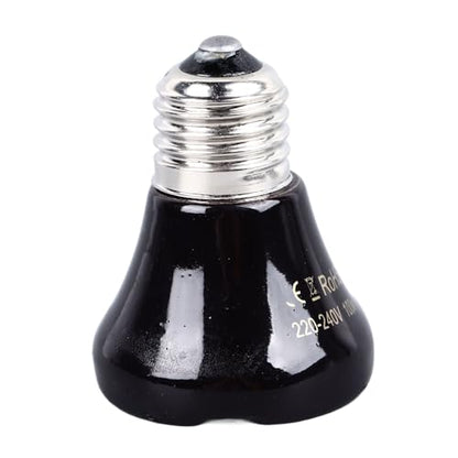 Pongnas 100W Ceramic Heat Lamp Bulb for Reptiles No Light Emitted,SturdyCeramic Infrared Heater Pet Enclosures