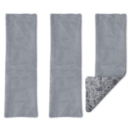 Paw Inspired Fleece Liners for Ferret Nation, Critter Nation Cage Ramp for Ferrets, Rats, Chinchillas, Hedgehogs & Other Small Animals (Gray, Ramp Cover - 3 Pack) - color: Gray, size: Ramp Cover - 3 Pack