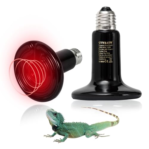 2-Pack Non-Light Ceramic Heat Emitter Bulb for Reptiles 0.28 inch(85mm) – Durable Heat Lamp for Terrariums, Ideal for Lizards, Snakes, Birds & Small Pets(150 Watts) - color: 150 Watt, size: 85 mm