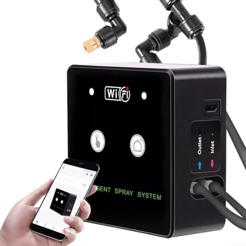 WiFi Terrarium Misting System, 360° Rotating Spray Nozzle with Timed Control, Automatic Humidifier Kit Rainforest Plant Reptile, USB Powered(2 nozzle) - size: 2 nozzle