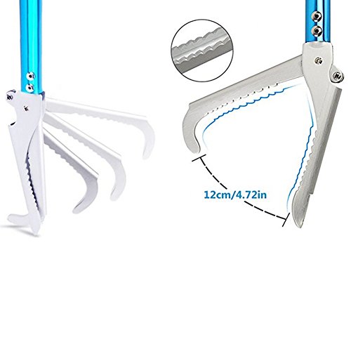 47'' Snake Tong Reptile Grabber Rattle Snake Catcher Wide Jaw Handling Tool with Lock and Comfortable Grip Handle All-Aluminum Alloy Professional - style: 47inch Snake Tong