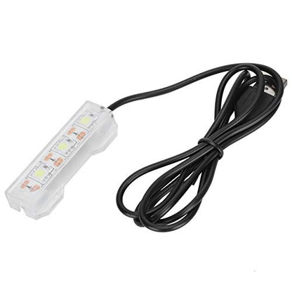 LED Aquarium Lighting 2.4x0.8inch Small Aquarium Water Plant Light Desktop Fish Tank Mini Decoration Soft LED Lamp Aquarium Lights