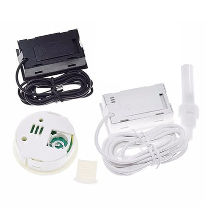 1pcs Digital Thermometer Used for Freezer Temperature -50-110℃ r Outdoor Waterproof Probe(Reptilie White) - color: Reptilie White