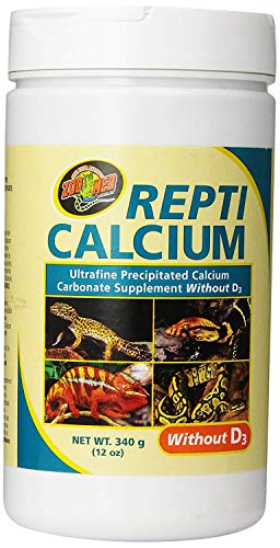 Zoo Med Reptile Calcium without Vitamin D3, 12-Ounce - size: 12-Ounce