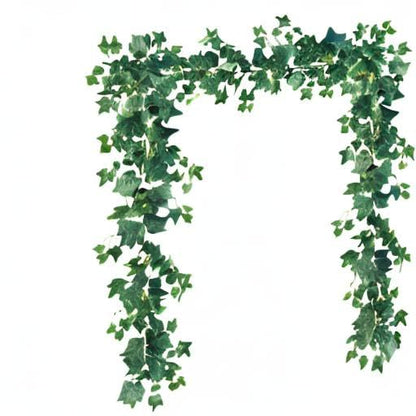 Sggvecsy 3 Pcs Artificial Ivy Vines Kit 6.4Ft Odorless Silk Ivy Garland with Green Leaves Fake Hanging Plants Artificial Greenery Decor for Wedding Home Wall Party Indoor Outdoor Decoration