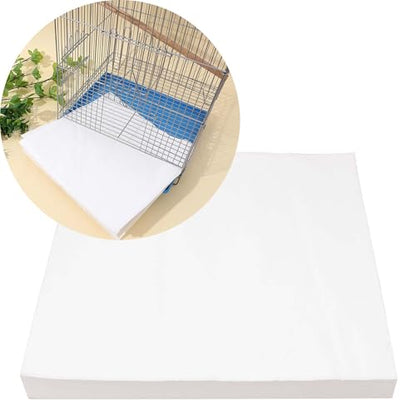 100 Sheets Bird Cage Liner Papers, Disposable Bird Cage Paper Liners, Cuttable Pet Animal Cages Cushion, Precut Absorbent Bird Paper for Bird Parrot Small Animal, 9.8'' X 13.8'' - size: 9.8'' X 13.8''