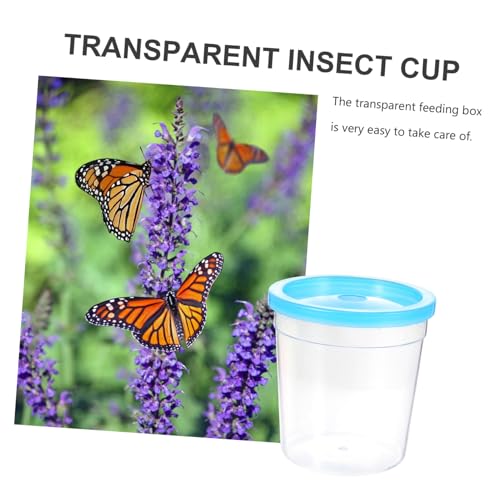 1Pc Transparent Reptile Feeding Container Mini Breeding Box for Turtles Fish More Safe Ventilated Habitat for Pet Reptiles