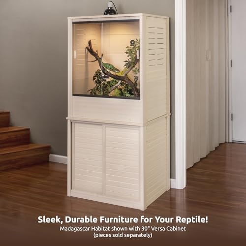 New Age Pet ECOFLEX Vertical Reptile Terrarium, Tall Climber Arboreal Habitat for Chameleons, Geckos & Lizards in ECOFLEX Material, Easy Access, Maple - color: Maple