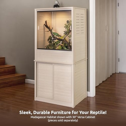 New Age Pet ECOFLEX Vertical Reptile Terrarium, Tall Climber Arboreal Habitat for Chameleons, Geckos & Lizards in ECOFLEX Material, Easy Access, Maple - color: Maple