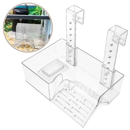MERRYHAPY Wall-Mounted Turtle Basking Platform Acrylic Reptile Tortoise Climbing Rack