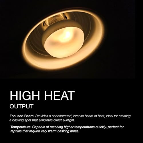 MRREPTILE Reptile Heat Lamp, 2-Pack 75W Intense Basking Spot, Reptile Basking Bulb, Bearded Dragon Basking Light, Simulated Natural Midday Basking for Reptiles Snakes Lizards Tortoise Chickens Heater - size: 75W Intense Basking Spot