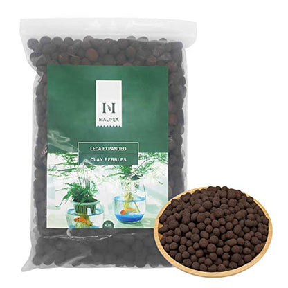 4LBS Leca Expanded Clay Pebbles Hydroponics Supplies for Indoor Garden Plants (4LBS) - size: 4LBS