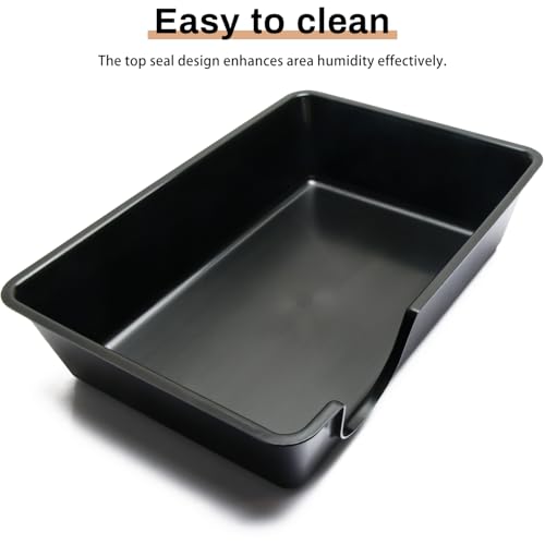 Reptile Hide Box - Provides Security and Safety for Geckos and Snakes, Easy to Clean, Small Size (5.8" x4.3" x 2.2"). - size: S