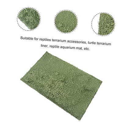 WEKAMOS 2pcs Reptile Chameleon Cage Accessories Reptile Carpet Terrarium Mats Moss Pad