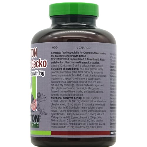 Nekton Crested Gecko Fig for Growth and Breeding 250g (8.82oz) - size: 8.8 Ounce (Pack of 1)