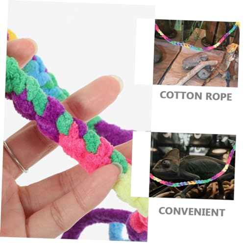 BESPORTBLE 2pcs Crab Climbing Ropes Natural Cotton Reptile Vines for Habitat Decoration Lightweight Climbing Toy for Lizards Geckos Snakes for Terrarium Enrichment
