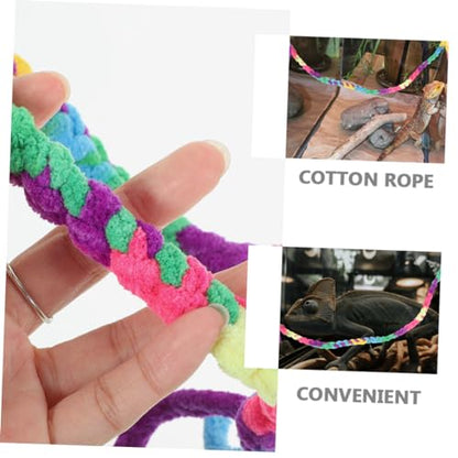BESPORTBLE 2pcs Crab Climbing Ropes Natural Cotton Reptile Vines for Habitat Decoration Lightweight Climbing Toy for Lizards Geckos Snakes for Terrarium Enrichment