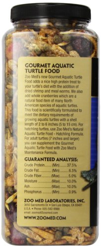 Zoo Med Gourmet Aquatic Turtle Food 11 oz. (Pack of 2) - size: 11 Ounce (Pack of 2)