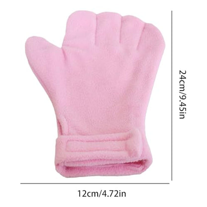 Anti Bite Gloves | Scratch Resistant Mitts - Hamster Calming Gloves | for Sugar Petaur Bird Parrot Hedgehog - color: Pink