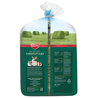 Kaytee Timothy Hay, High Fiber, Grown Specifically for Small Animals, Rabbits, Guinea Pigs, Chinchillas, Ideal Bulk Order for Small Pets, 6 Pounds - size: 6 Pound (Pack of 1)