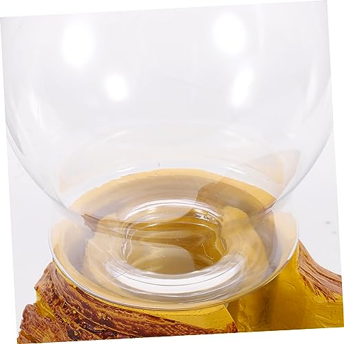 Automatic Resin Waterer for Crawler Turtles and Lizards 2L Capacity Reptile Tank Water Dispenser Landscape Decoration