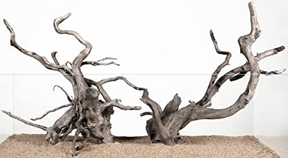 LANDEN Natural Spider Wood Aquarium Decorative Fish Tank Decorations, Driftwood Branches (12-16 Inch, XL) 4 Pcs - size: XL(12~16 inches, 30-40cm), 4pcs