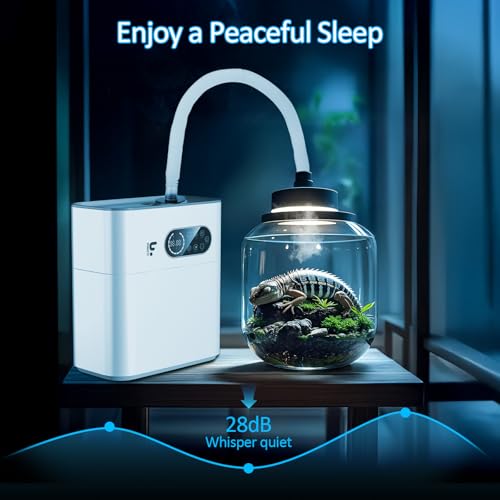 Reptile Fogger with Heating Terrariums Humidifier Fog Machine Mister 6.5L Large Size Ideal for Paludarium/Vivarium/Reptiles/Amphibians/Herps