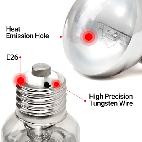 REPTI ZOO 100W Reptile Heat Lamp UVA UVB Reptile Light, Full Spectrum Self-Ballasted Vapor Basking Sunlight Bulb for Reptile and Amphibian Use E26