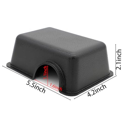 Reptile Hide Box for Snake & Gecko - Feel Secure & Safe (Black, XS 2 Pcs) - size: XS 2 Pcs