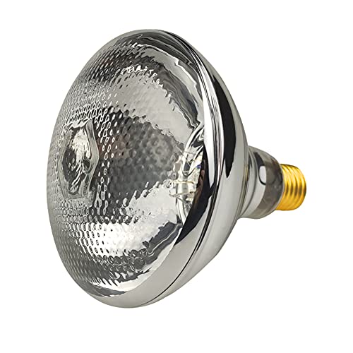 2 Pack Heat Lamp Clear Infrared Bulbs PAR38/250 Watts Glass Lamp Bulb for Food Service, Brooder Bulb, Chicks, Pet, Bathroom, Light Therapy Use E26 Base, Flood Light Heat Lamp Bulb - style: PAR38/250 Watts