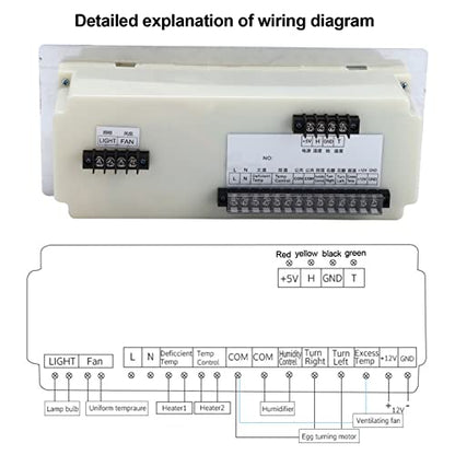 110V Egg Incubator Controller, XM-18D Digital Automatic Temperature Humidity Control Thermostat with Sensor Probe for Homebrew Incubator Greenhouse