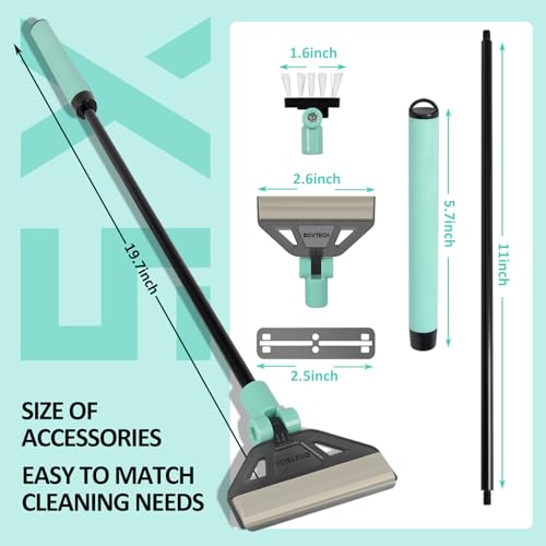 UPETTOOLS Aquarium Algae Scraper, Stainless Steel Glass Cleaner | 5 Stainless Blades, Adjustable Head, Safe for Glass, Ergonomic Handle, 19.7"