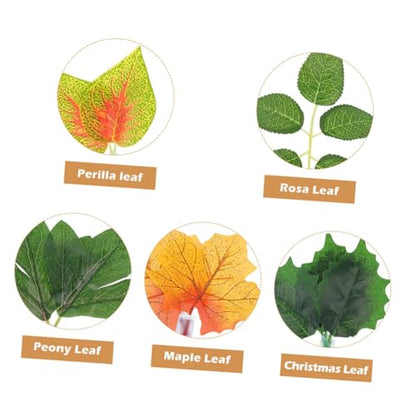 BESPORTBLE 10pcs Lifelike Reptile Plants Ornament Set with Suction Cups Simulation Terrarium Plant Décor for Lizard Chameleon Snake Habitat Artificial Aquarium for Reptile Tank