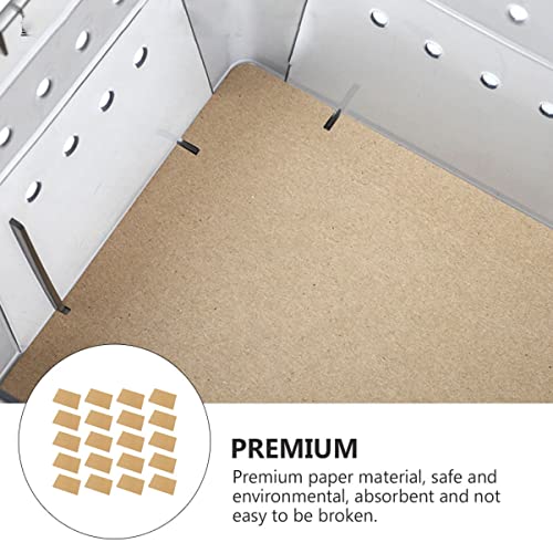 Disposable Reptiles Box Liner Paper 50 Sheets Kraft Paper Mat for Reptile Feeding Box Bedding for Lizards Snakes and Turtles
