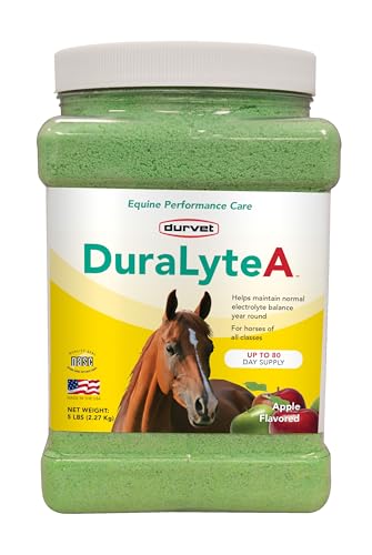 Durvet DuraLyte A Electrolyte Supplement, 5 Pounds, Apple Flavored for Horses